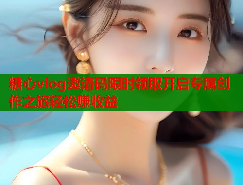 糖心vlog邀请码限时领取开启专属创作之旅轻松赚收益  第1张