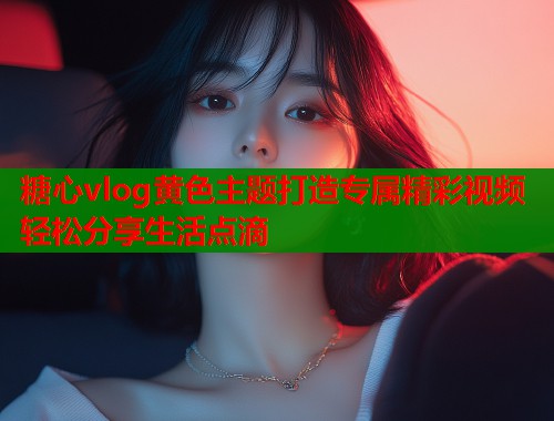糖心vlog黄色主题打造专属精彩视频轻松分享生活点滴  第1张