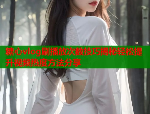 糖心vlog刷播放次数技巧揭秘轻松提升视频热度方法分享  第1张
