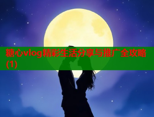 糖心vlog精彩生活分享与推广全攻略(1)  第1张